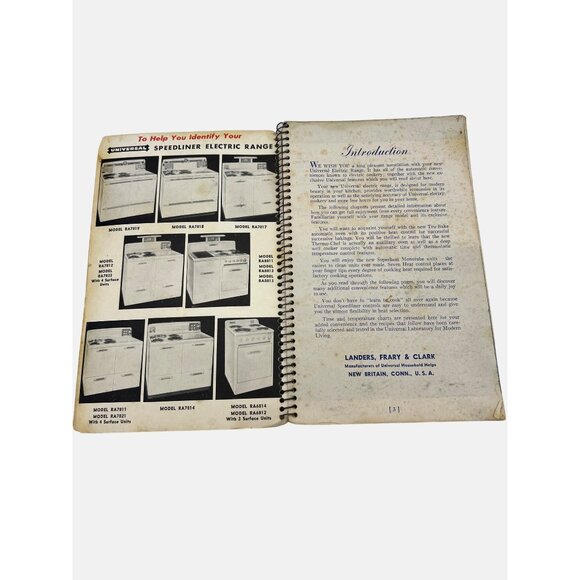 Vintage Universal Speedliner Electric Ranges Instruction & Recipe Book Cookbook - Picture 3 of 8